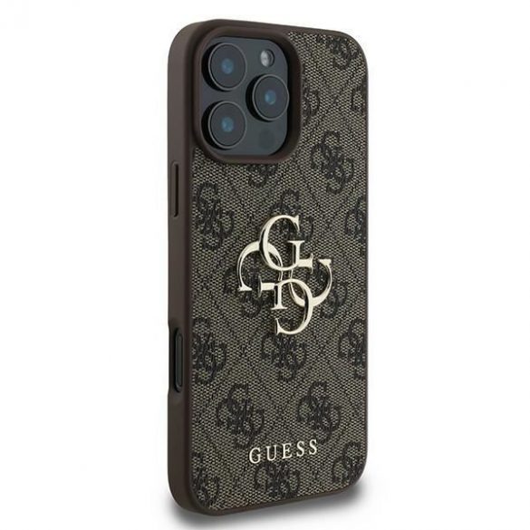 Guess GUHCP16L4GMGBR 4G Big Logo carcasă tare pentru iPhone 16 Pro - maro