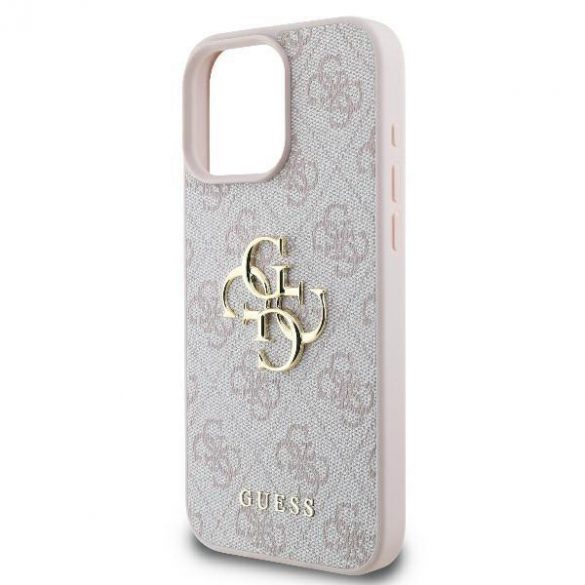 Guess GUHCP16X4GMGPI 4G Big Logo carcasă tare pentru iPhone 16 Pro Max - roz