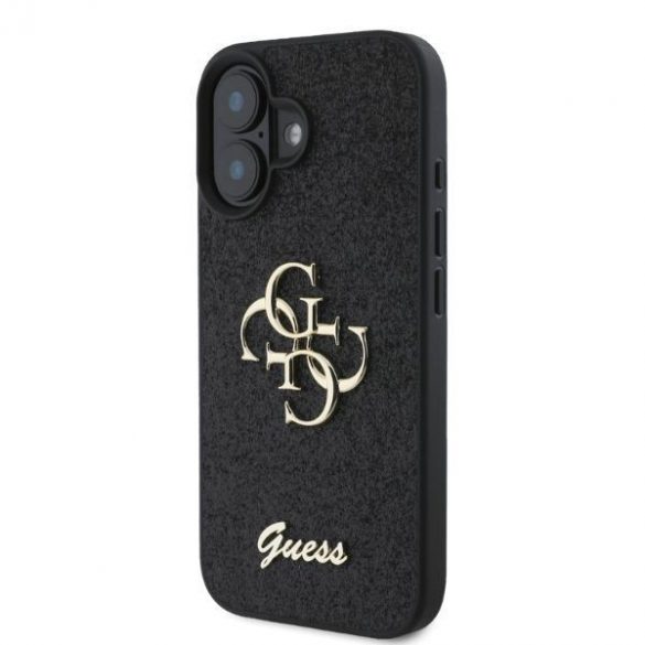 Guess GUHCP16SHG4SGK iPhone 16 6,1" czarny/negru HC Fixed Glitter Big 4G