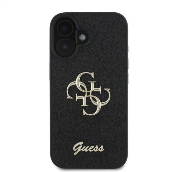 Guess GUHCP16SHG4SGK iPhone 16 6,1" czarny/negru HC Fixed Glitter Big 4G