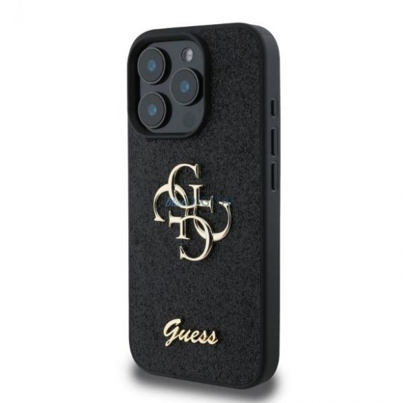 Guess GUHCP16LHG4SGK iPhone 16 Pro 6,3" czarny/negru HC Fixed Glitter Big 4G