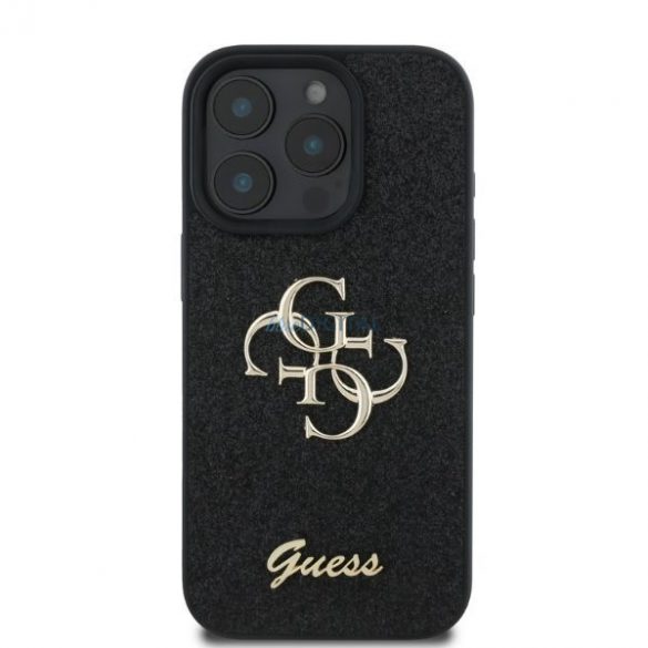 Guess GUHCP16LHG4SGK iPhone 16 Pro 6,3" czarny/negru HC Fixed Glitter Big 4G