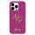 Guess GUHCP16SHG4SGU Fixed Glitter Big 4G carcase rigide iPhone 16 - violet