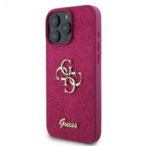 Guess GUHCP16XHG4SGU Fixed Glitter Big 4G huse rigide iPhone 16 Pro Max - violet