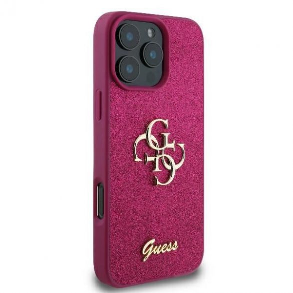 Guess GUHCP16XHG4SGU Fixed Glitter Big 4G huse rigide iPhone 16 Pro Max - violet