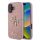 Guess GUHCP16MHG4SGP Carcasă rigidă Fixed Glitter Big 4G pentru iPhone 16 Plus - roz