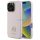 Guess GUHCP16LM4DGPP Carcasă tare cu logo din silicon Strass 4G pentru iPhone 16 Pro - roz