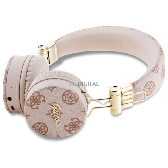 Guess GUBH70EPOSMW Peony Script Round Shape căști fără fir bluetooth ENC - maro