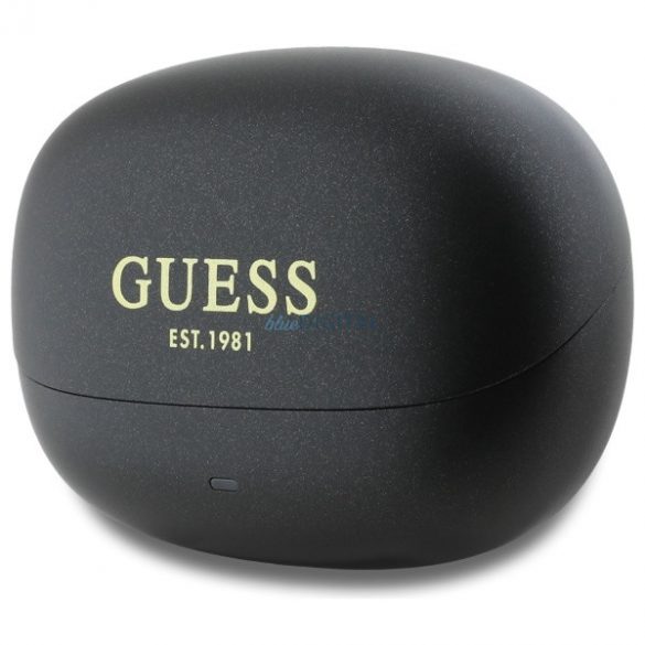 Guess GUTWST88MCTGK Capsule Imprimate Logo TWS Căști Bluetooth fără fir - negru