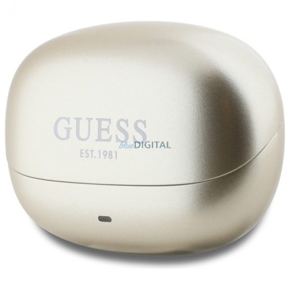 Guess GUTWST88MCTGD Capsule Logo imprimat TWS Căști fără fir Bluetooth - aurii