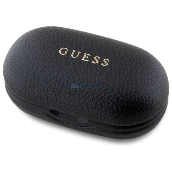 Guess GUTWSPGTSPSK Grained Classic Logo TWS Căști fără fir Bluetooth - negru