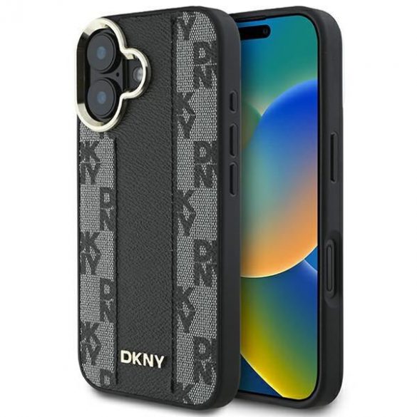 DKNY DKHMP16SPCPVSLK Carouri model Magsafe carcasă tare pentru iPhone 16 - negru