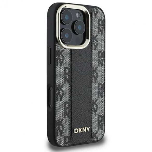 DKNY DKHMP16LPCPVSLK Carouri model Magsafe carcasă tare pentru iPhone 16 Pro - negru