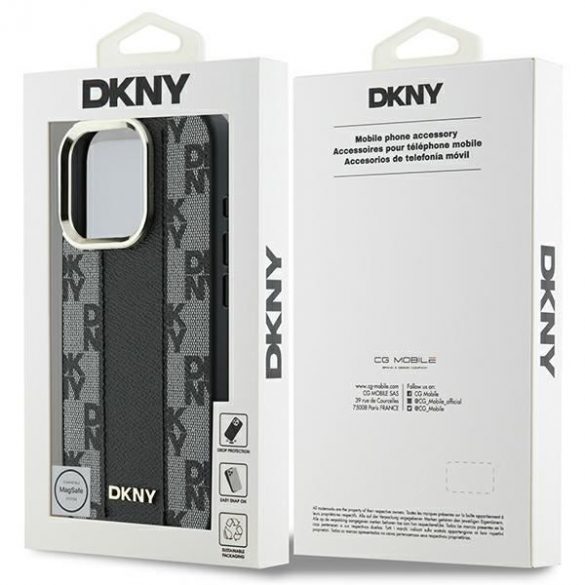 DKNY DKHMP16XPCPVSLK Carouri model Magsafe carcasă tare pentru iPhone 16 Pro Max - negru