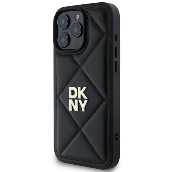 DKNY DKHCP16XPQDSLK Caz matlasat Stack Logo iPhone 16 Pro Max - Negru