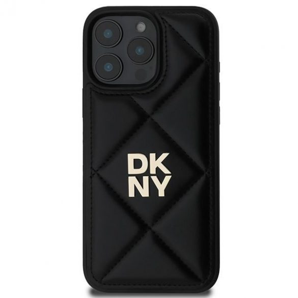 DKNY DKHCP16XPQDSLK Caz matlasat Stack Logo iPhone 16 Pro Max - Negru