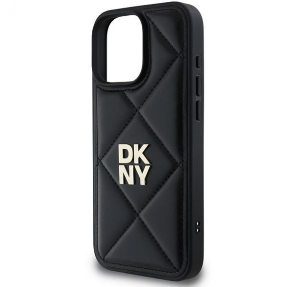 DKNY DKHCP16XPQDSLK Caz matlasat Stack Logo iPhone 16 Pro Max - Negru