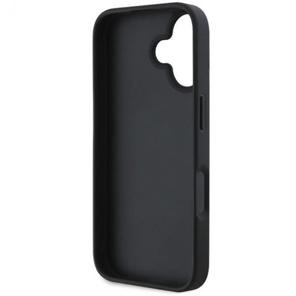 DKNY DKHCP16SPCPTSSK Model în carouri și dungi imprimate husă pentru iPhone 16 - negru