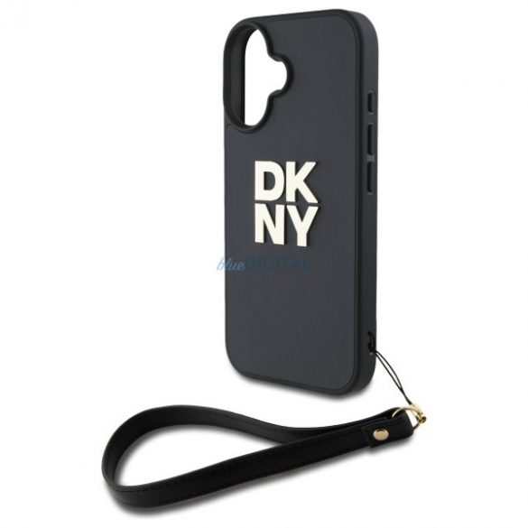 DKNY DKHCP16SPBSWSK Curea de încheietura mâinii Stock Logo Hard Case iPhone 16 - Negru