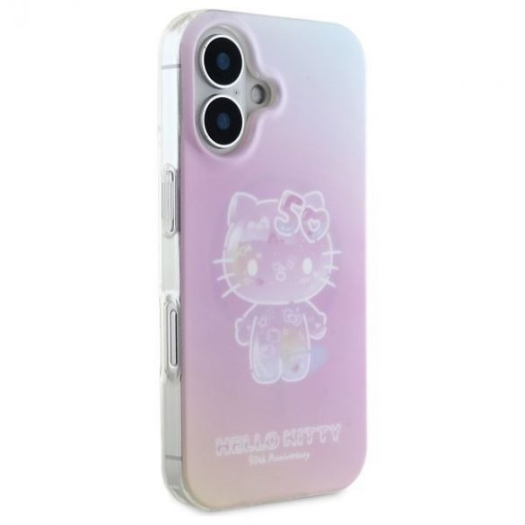 Hello Kitty HKHMP16SH50AP IML 50th Anniversary Magsafe husă tare pentru iPhone 16 - roz