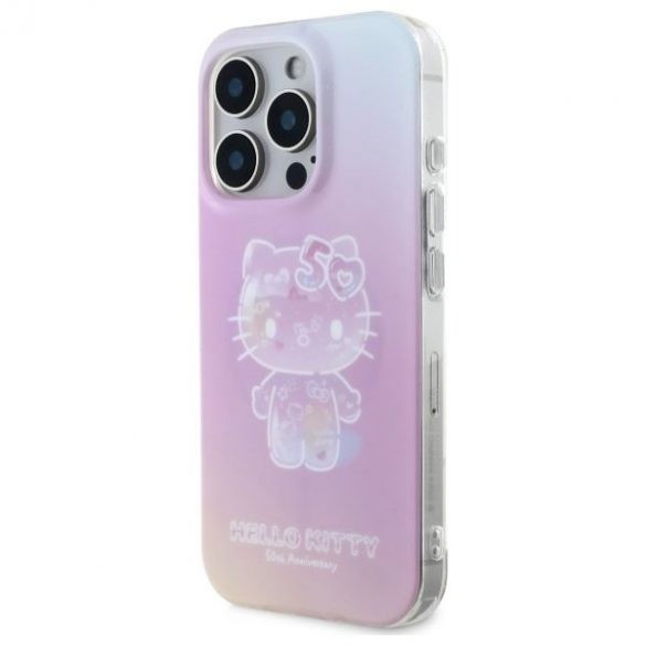 Hello Kitty HKHMP16LH50AP IML 50th Anniversary Magsafe husă tare pentru iPhone 16 Pro - roz