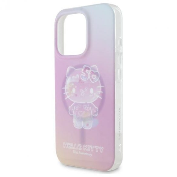 Hello Kitty HKHMP16LH50AP IML 50th Anniversary Magsafe husă tare pentru iPhone 16 Pro - roz