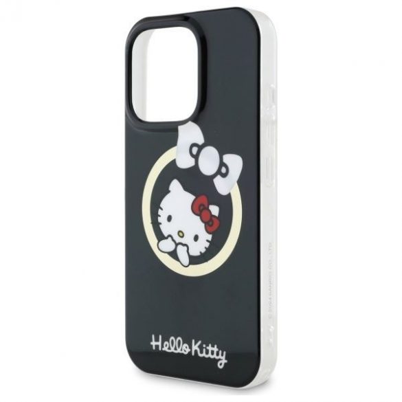 Hello Kitty HKHMP16XHFLBK IML Fun bow Magsafe husă tare pentru iPhone 16 Pro Max - negru