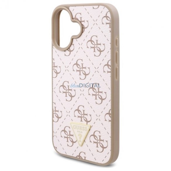 Guess GUHCP16MPG4GPH New 4G Triangle hard case pentru iPhone 16 Plus - alb