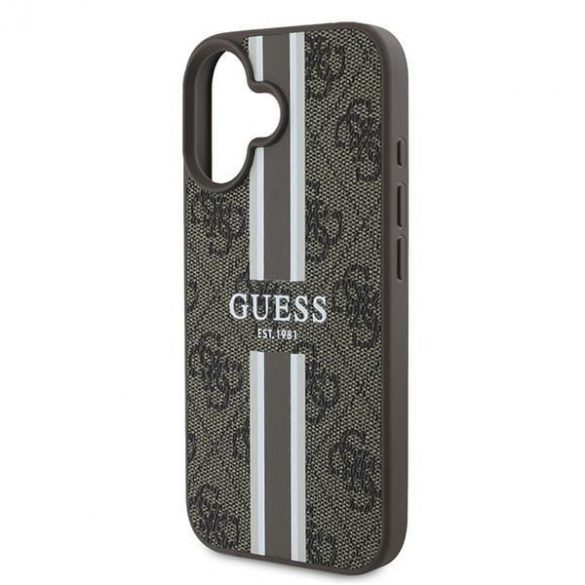 Guess GUHMP16MP4RPSW 4G imprimate dungi MagSafe cazuri greu pentru iPhone 16 Plus - maro