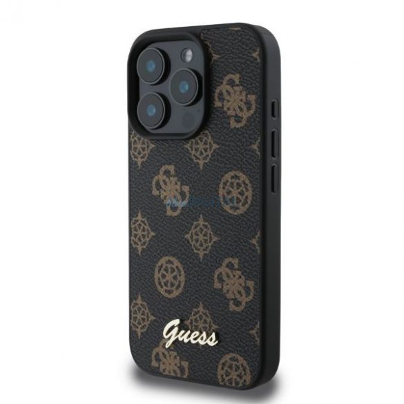 Guess GUHMP16LPGPYSK iPhone 16 Pro czarny/negru HC MagSafe PU Bujor Script