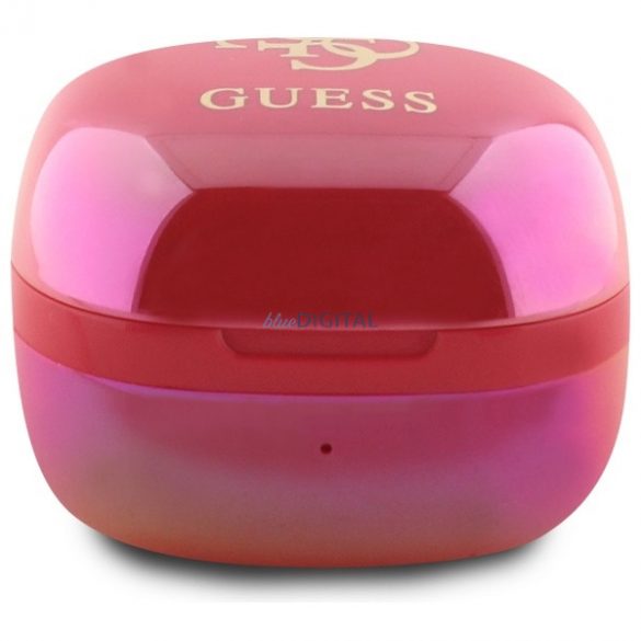 Guess GUTWSJ144ESF Iridescent 4G Logo imprimat TWS Căști fără fir Bluetooth - roz