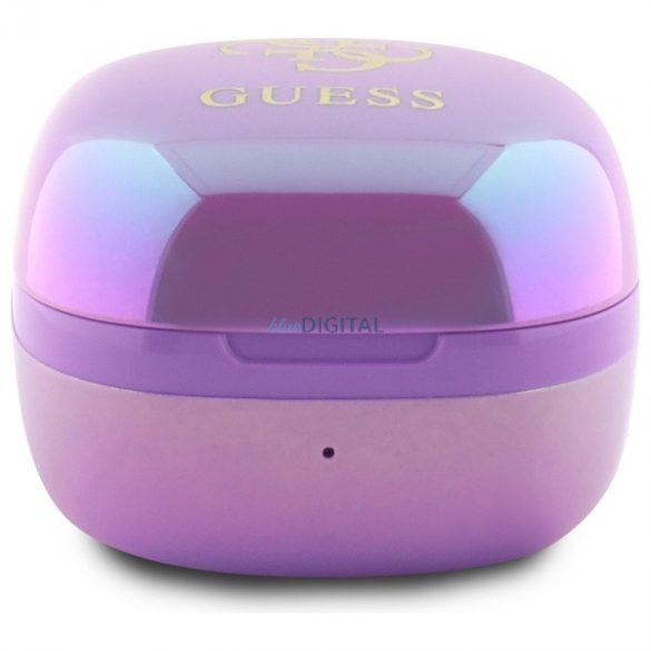 Guess GUTWSJ144ESU Iridescent 4G Imprimate Logo TWS Căști Bluetooth fără fir - violet