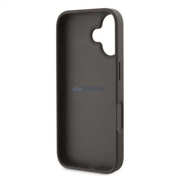 Guess GUHCP16MG4GLBR 4G Bottom Stripe carcase rigide pentru iPhone 16 Plus - maro