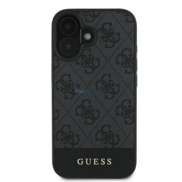 Guess GUHCP16MG4GLGR 4G Bottom Stripe carcasă rigidă pentru iPhone 16 Plus - gri