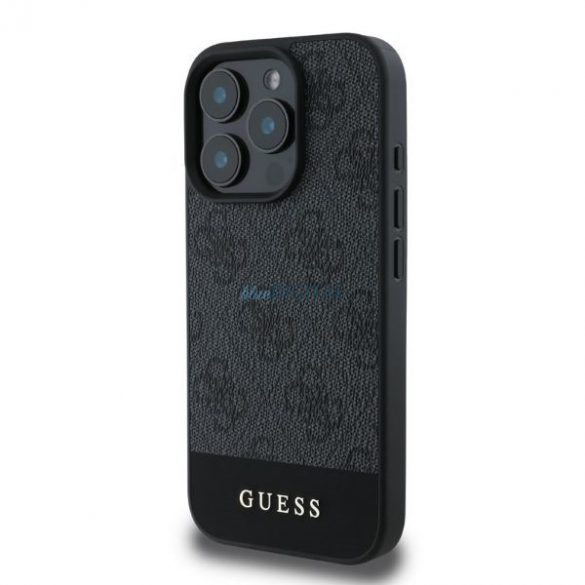 Guess GUHCP16LG4GLGR iPhone 16 Pro szary/gri HC PC/TPU 4G PU Dună inferioară