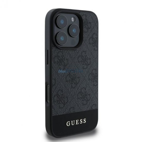 Guess GUHCP16LG4GLGR iPhone 16 Pro szary/gri HC PC/TPU 4G PU Dună inferioară