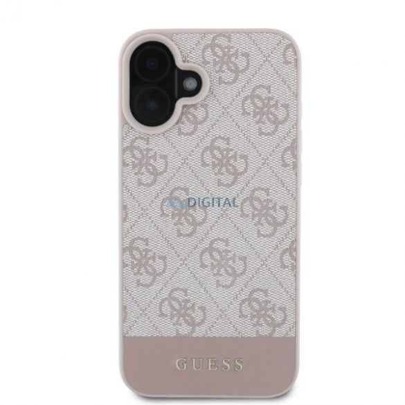 Guess GUHCP16SG4GLPI iPhone 16 rożowy/roz HC 4G PU Dună inferioară