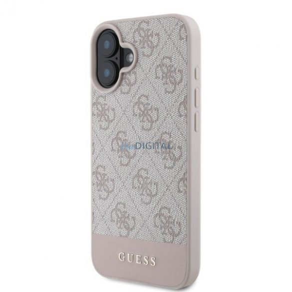 Guess GUHCP16SG4GLPI iPhone 16 rożowy/roz HC 4G PU Dună inferioară