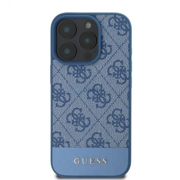 Guess GUHCP16XG4GLBL iPhone 16 Pro Max niebieski/albastru HC 4G PU Dună inferioară