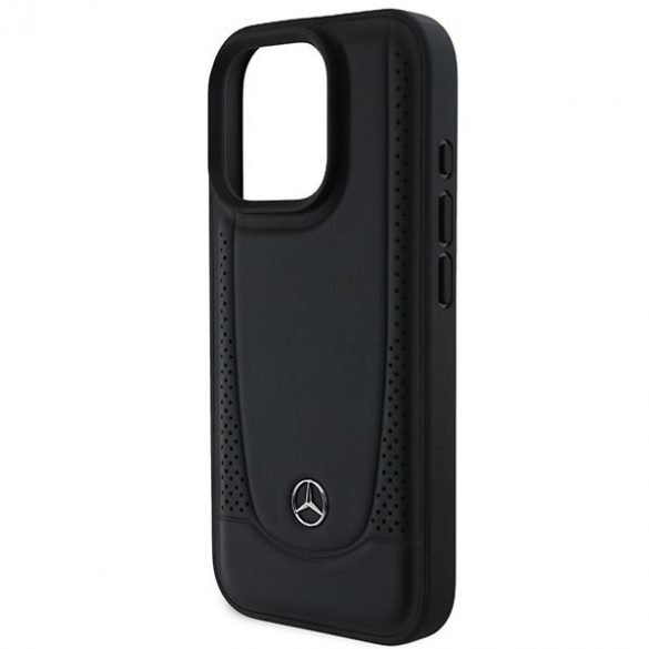 Mercedes MEHCP16LARMBK Husă din piele Urban Hard pentru iPhone 16 Pro - Negru