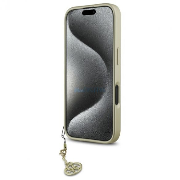 Guess GUHCP16SGF4GGR 4G Charms Collection husă tare pentru iPhone 16 - negru