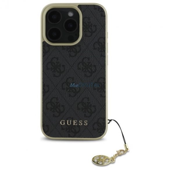 Guess GUHCP16LGF4GGR 4G Charms Collection husă tare iPhone 16 Pro - negru