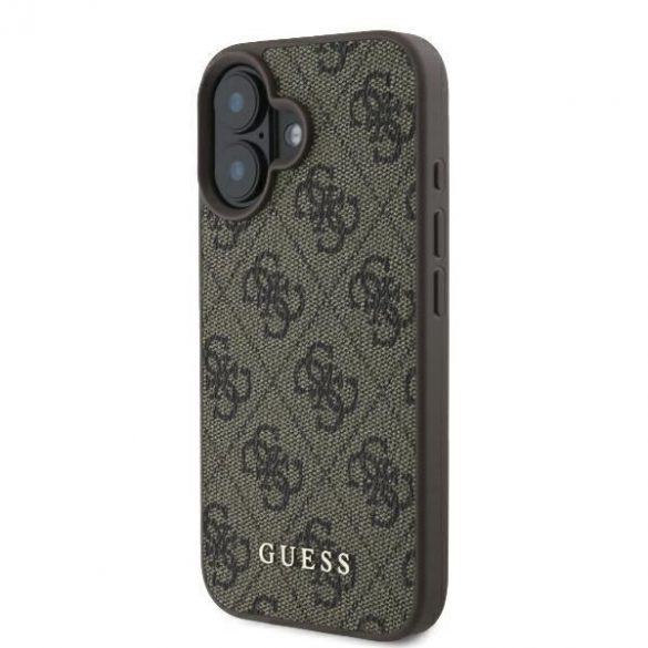 Guess GUHCP16MG4GFBR 4G Carcasă rigidă Classic pentru iPhone 16 Plus - maro