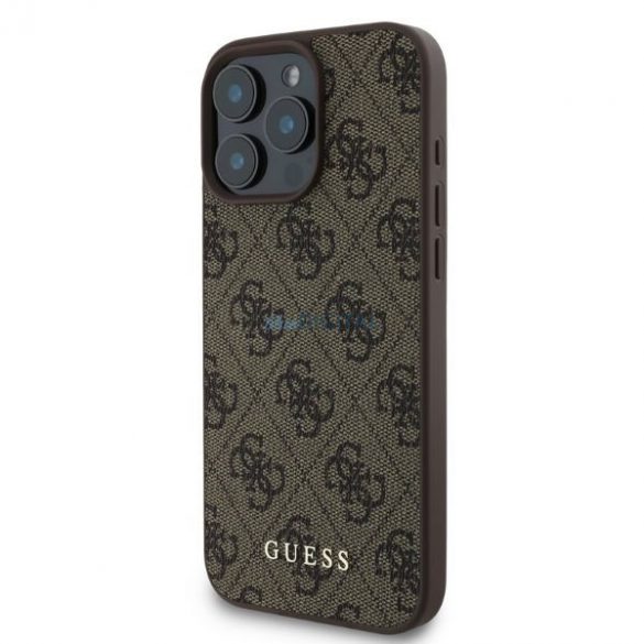 Guess GUHCP16LG4GFBR iPhone 16 Pro brązowy/maro HC PU 4G Classic