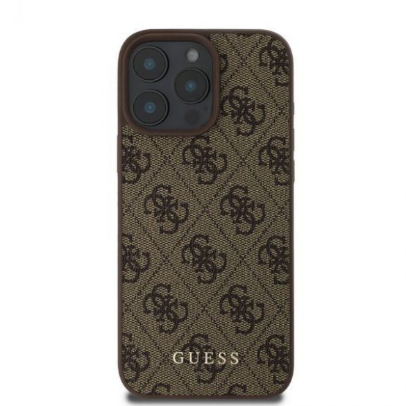 Guess GUHCP16LG4GFBR iPhone 16 Pro brązowy/maro HC PU 4G Classic