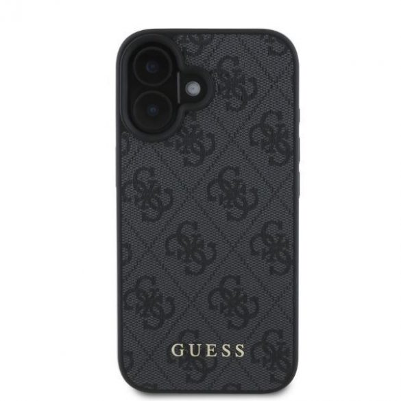 Guess GUHCP16SG4GFGR iPhone 16 czarny/negru HC PU 4G Classic