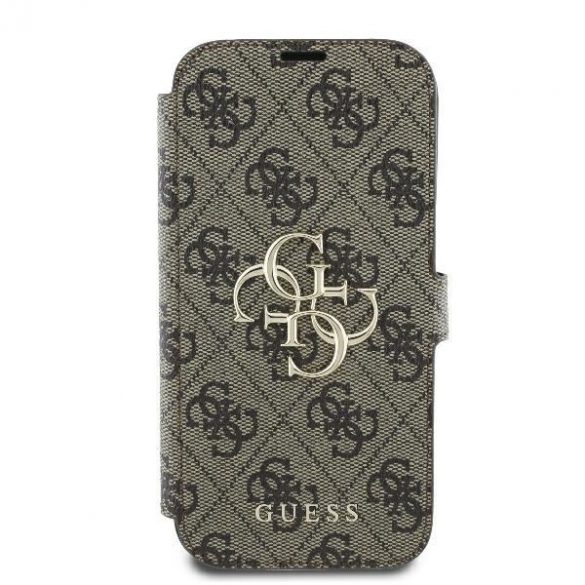 Guess GUBKP16L4GMGBR 4G Metal Logo carte caz iPhone 16 Pro - maro