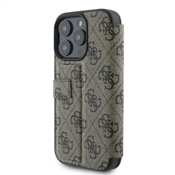 Guess GUBKP16L4GMGBR 4G Metal Logo carte caz iPhone 16 Pro - maro