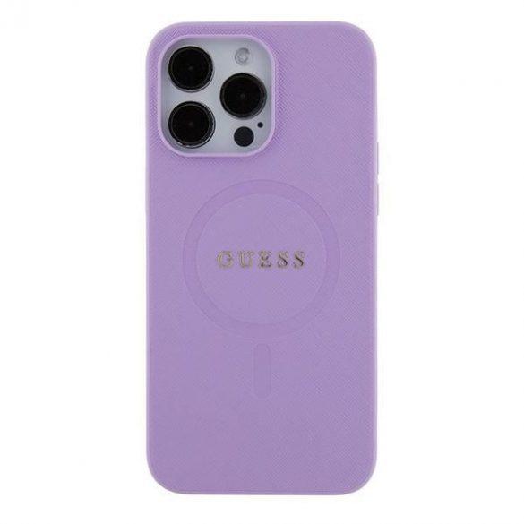 Guess GUHMP16SPSAHMCU Saffiano MagSafe hard case iPhone 16 16 - violet