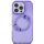 Guess GUHMP16SHFWFCU IML Flowers Wreath MagSafe carcasă tare pentru iPhone 16 - violet